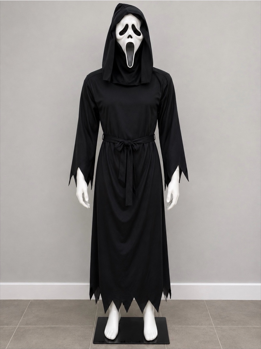 Black Hooded Scream Costume Dress